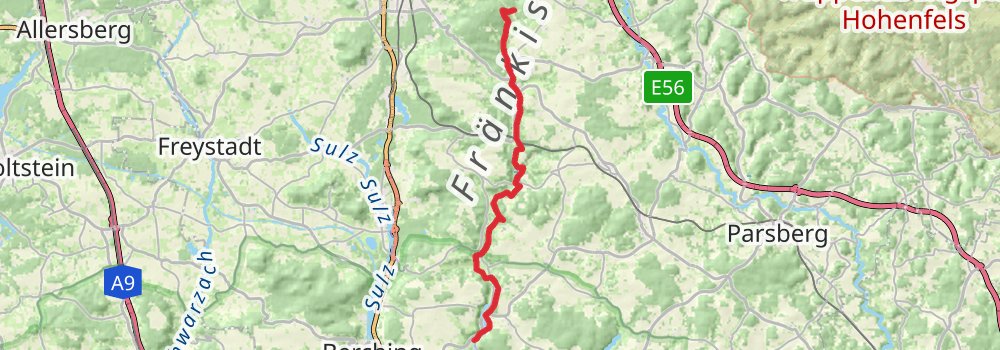 Jurasteig stage 8 Map