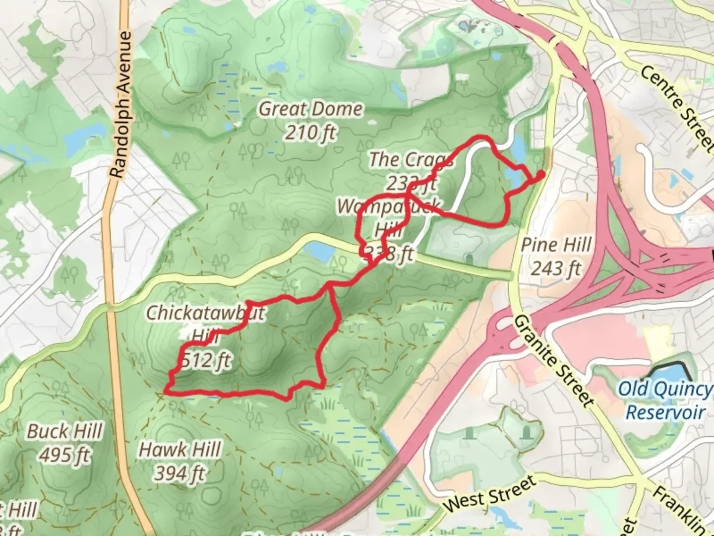 An image depicting the trail Babel Rock, The Crags and Fenno Peak Loop via Skyline Trail and its surrounding area.