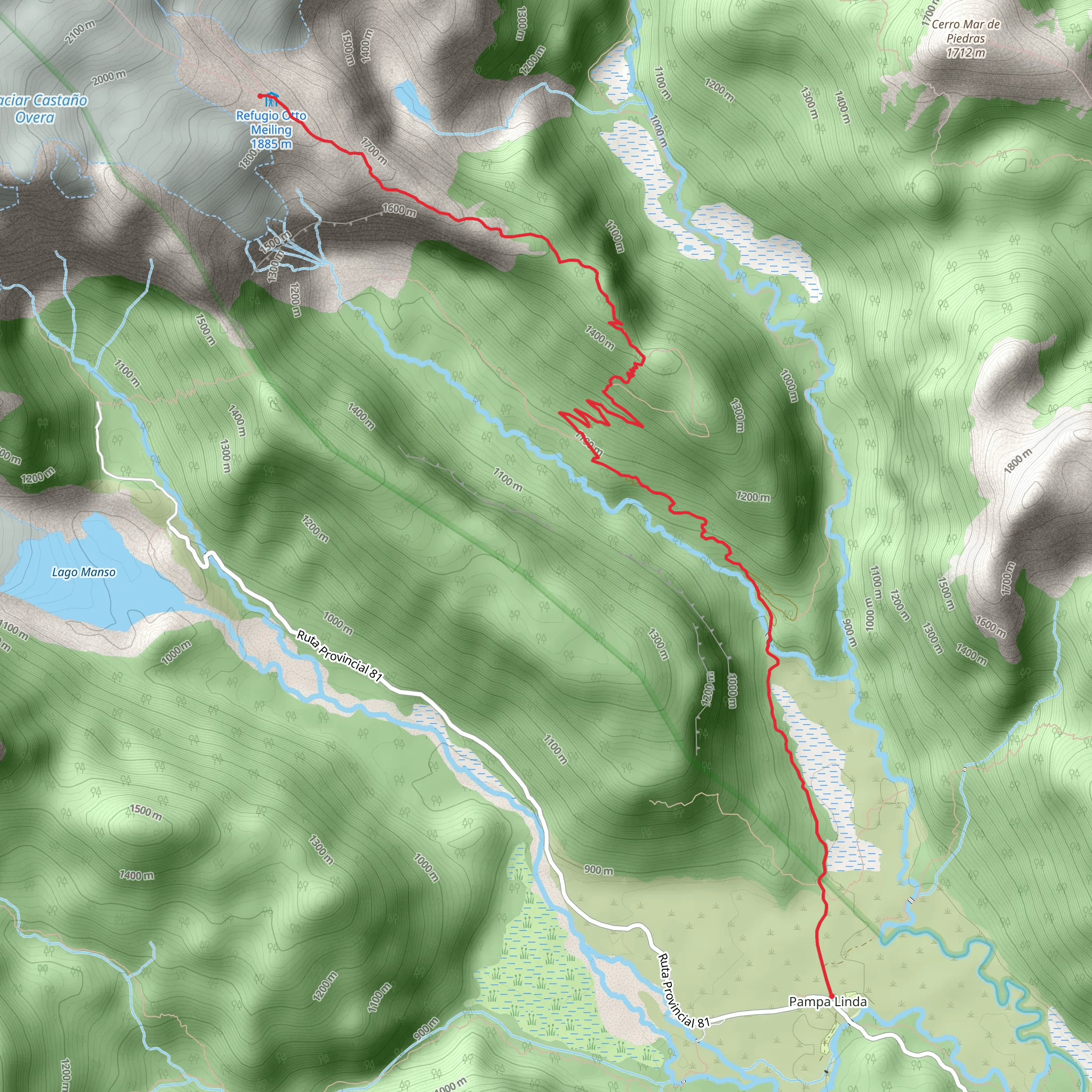 Refugio Otto Meiling mobile static map