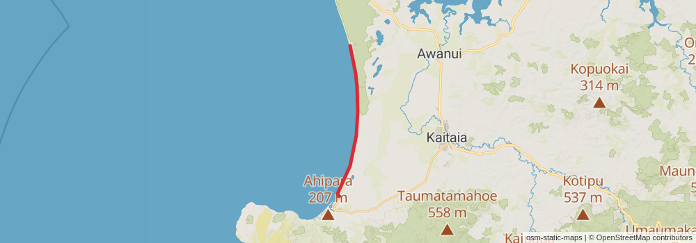 Te Araroa Trail stage 5 Map