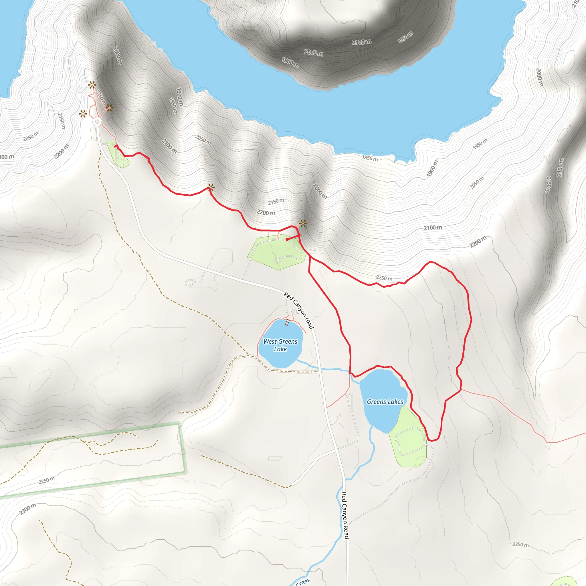 Canyon Rim Loop Trail mobile static map