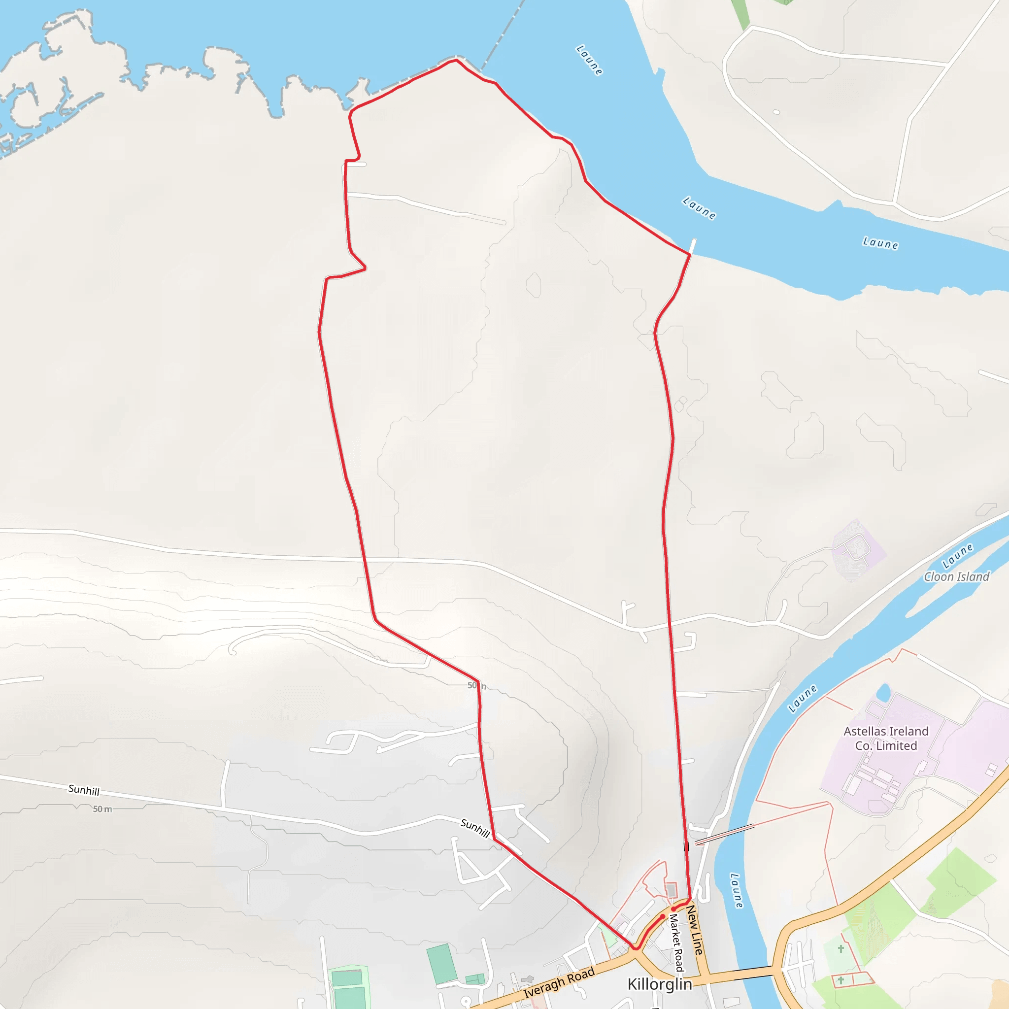 Ballykissane Centenary Loop Walk mobile static map
