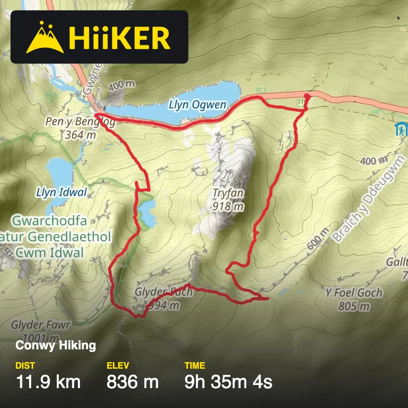A map preview of the recording Peak Assessment weekend.