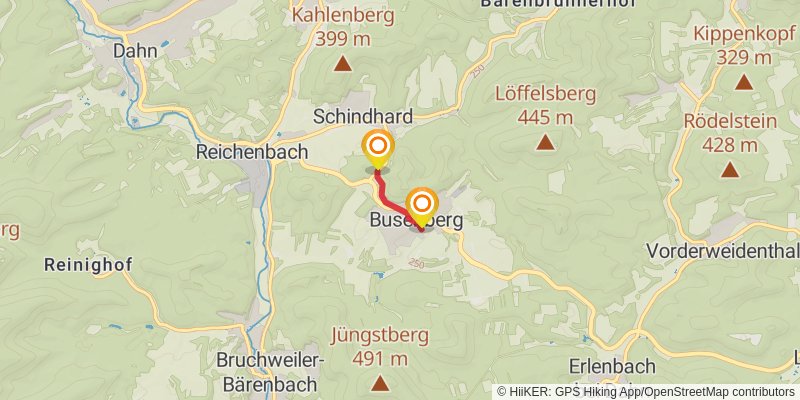 Felsenland Sagenweg alt 3 Map