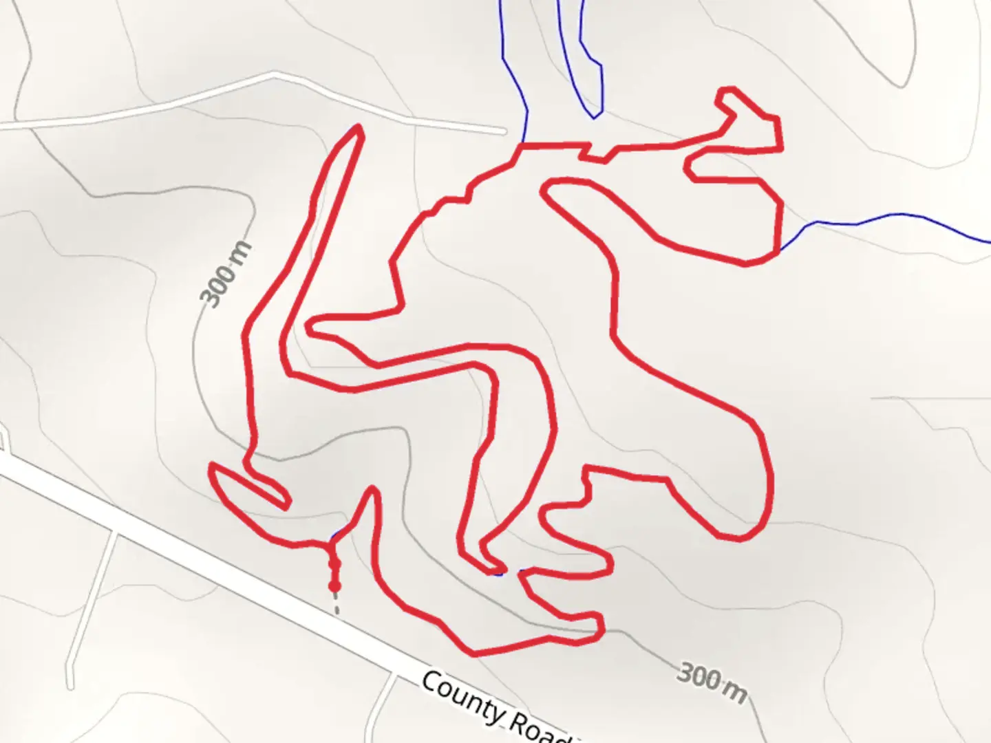An image depicting the trail Quarry Loop and its surrounding area.