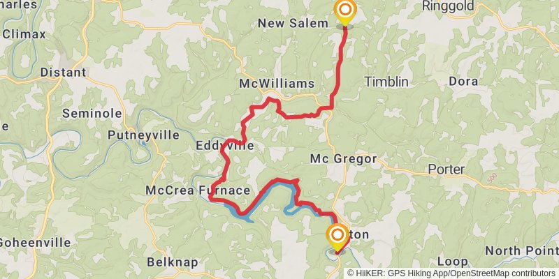 Baker Trail stage 6 Map