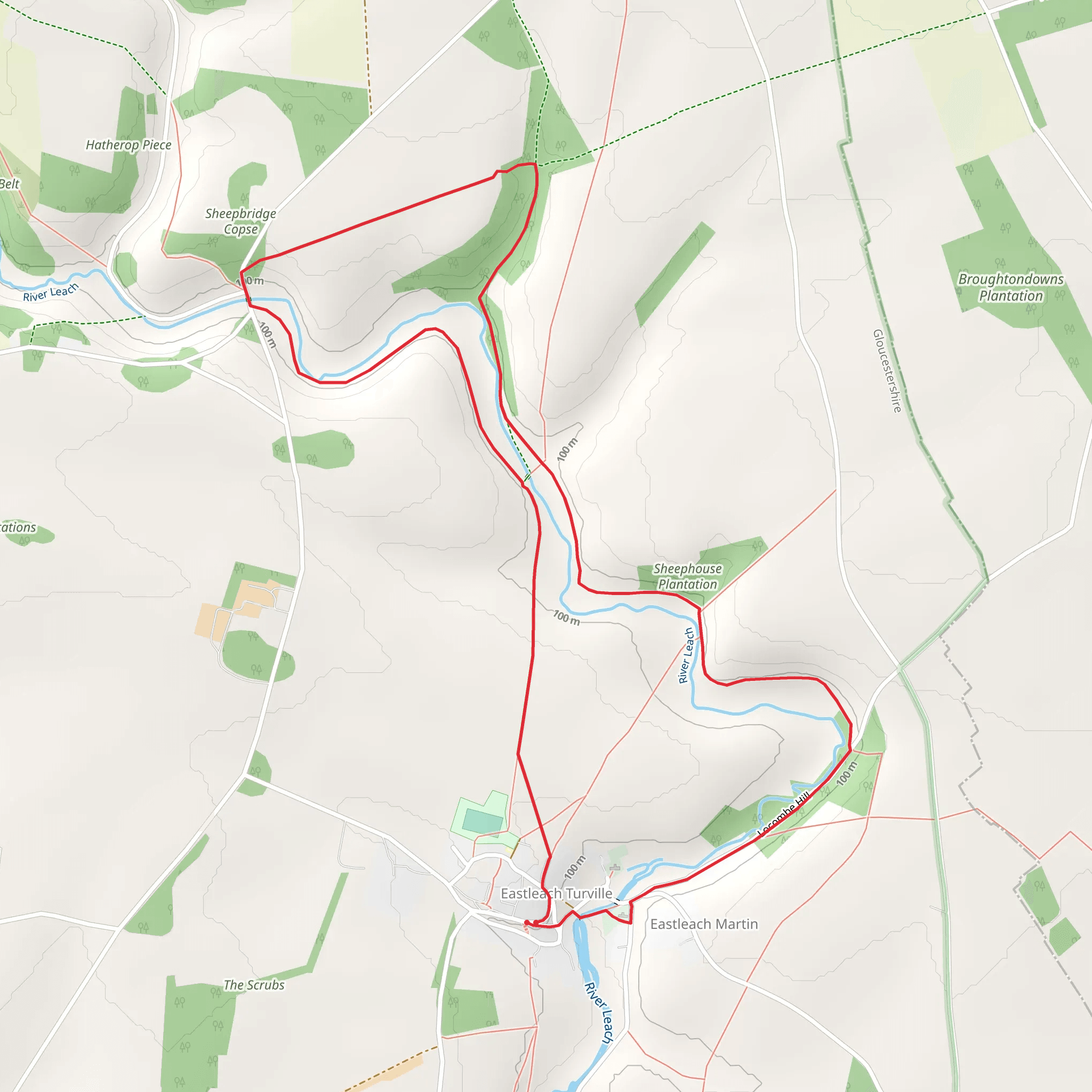 Locombe Hill and Sheephouse Plantation mobile static map