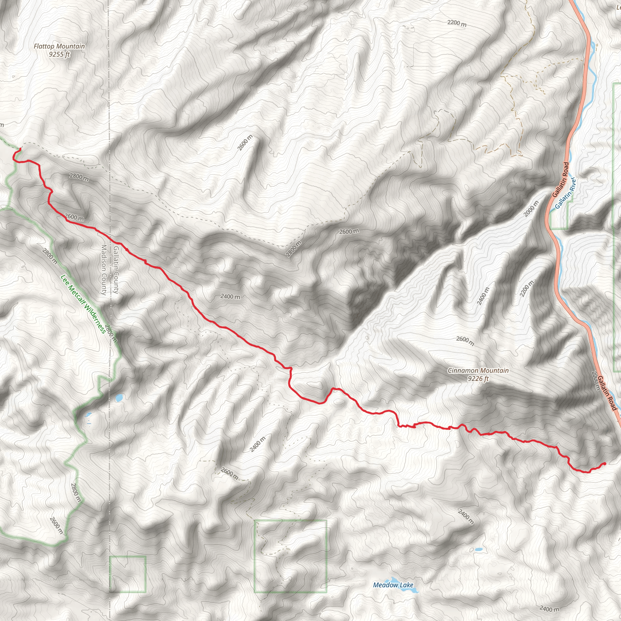 Cinnamon Buck Trail mobile static map