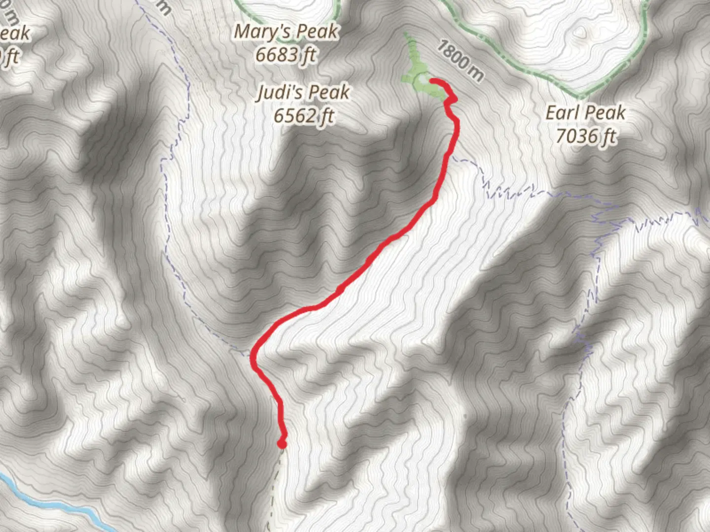 An image depicting the trail Bean Creek Basin Backcountry Camping via Beverly Turnpike Trail and its surrounding area.