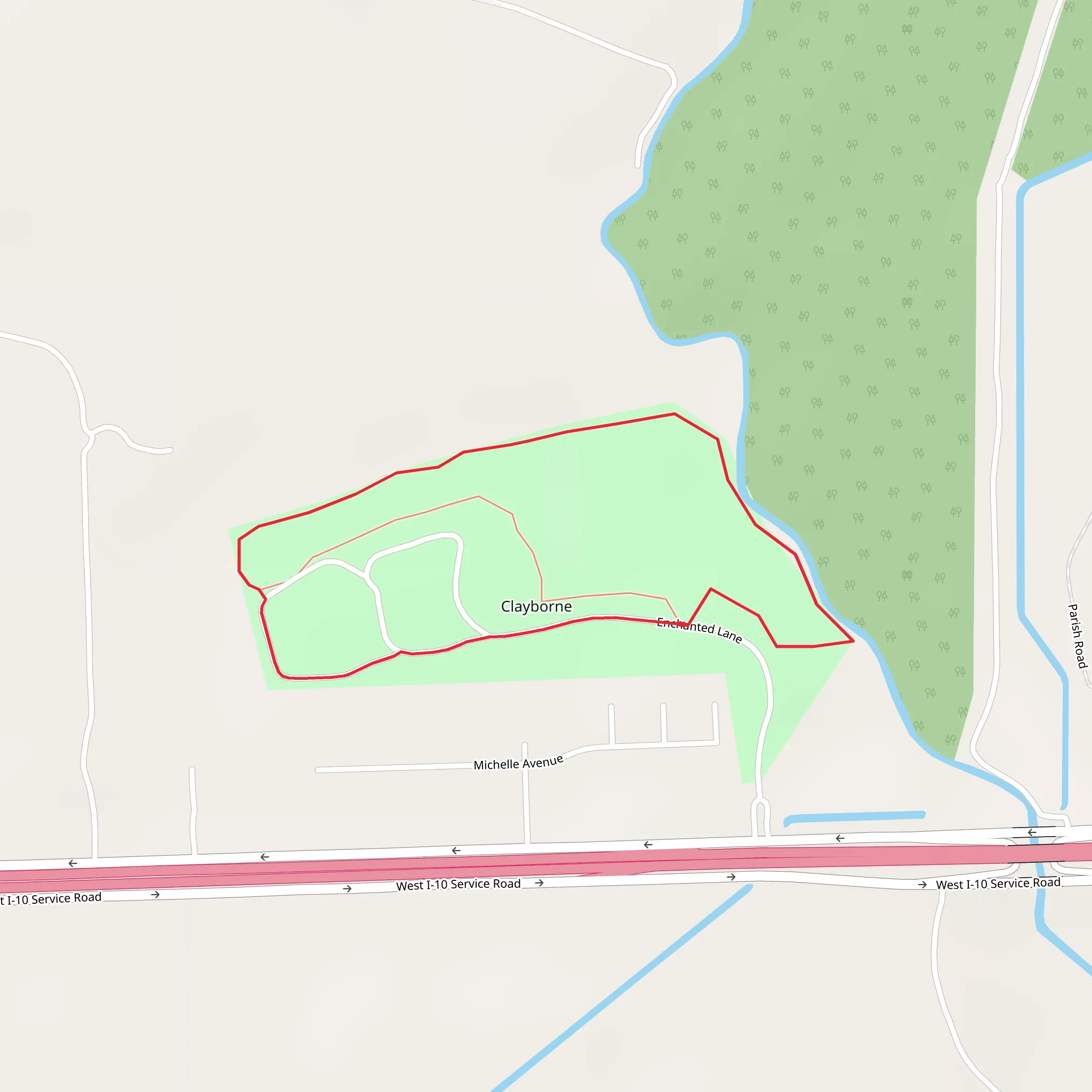 Clayborne Loop mobile static map