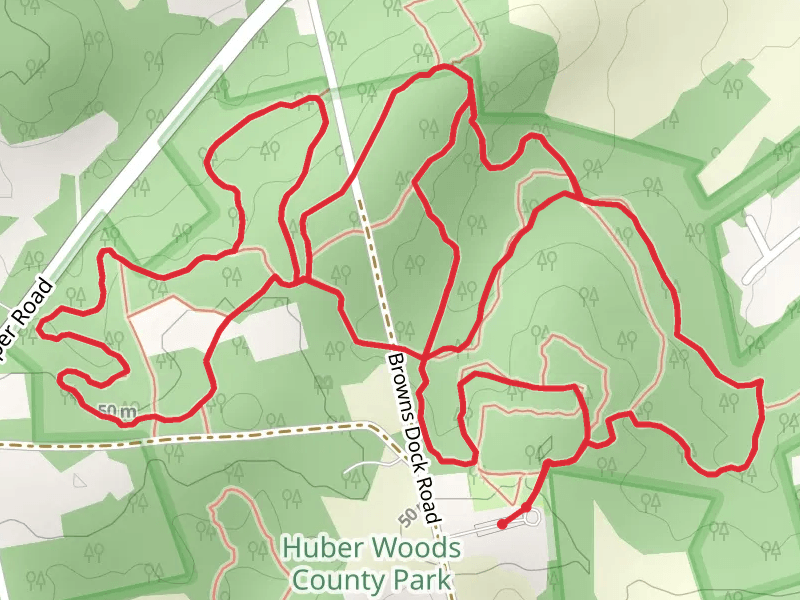 Valley View and Many Log Run Loop - Huber Woods Park