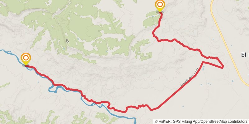 Continental Divide Trail alt 9 Map