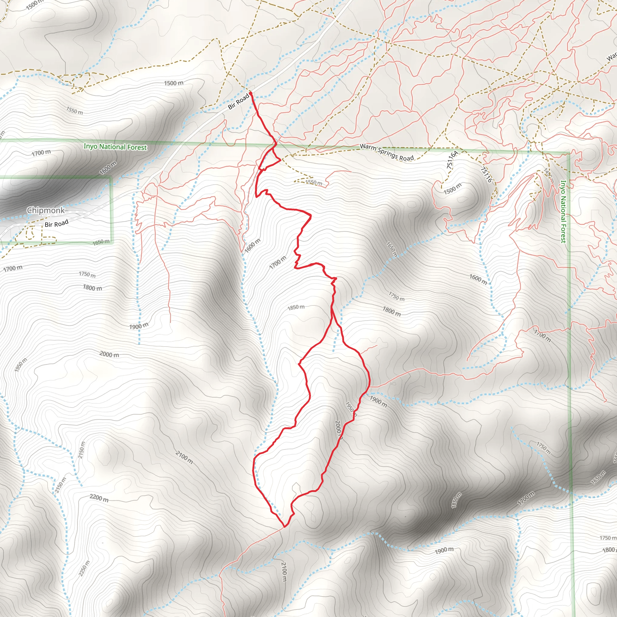 Rawson Creek Trail Loop mobile static map