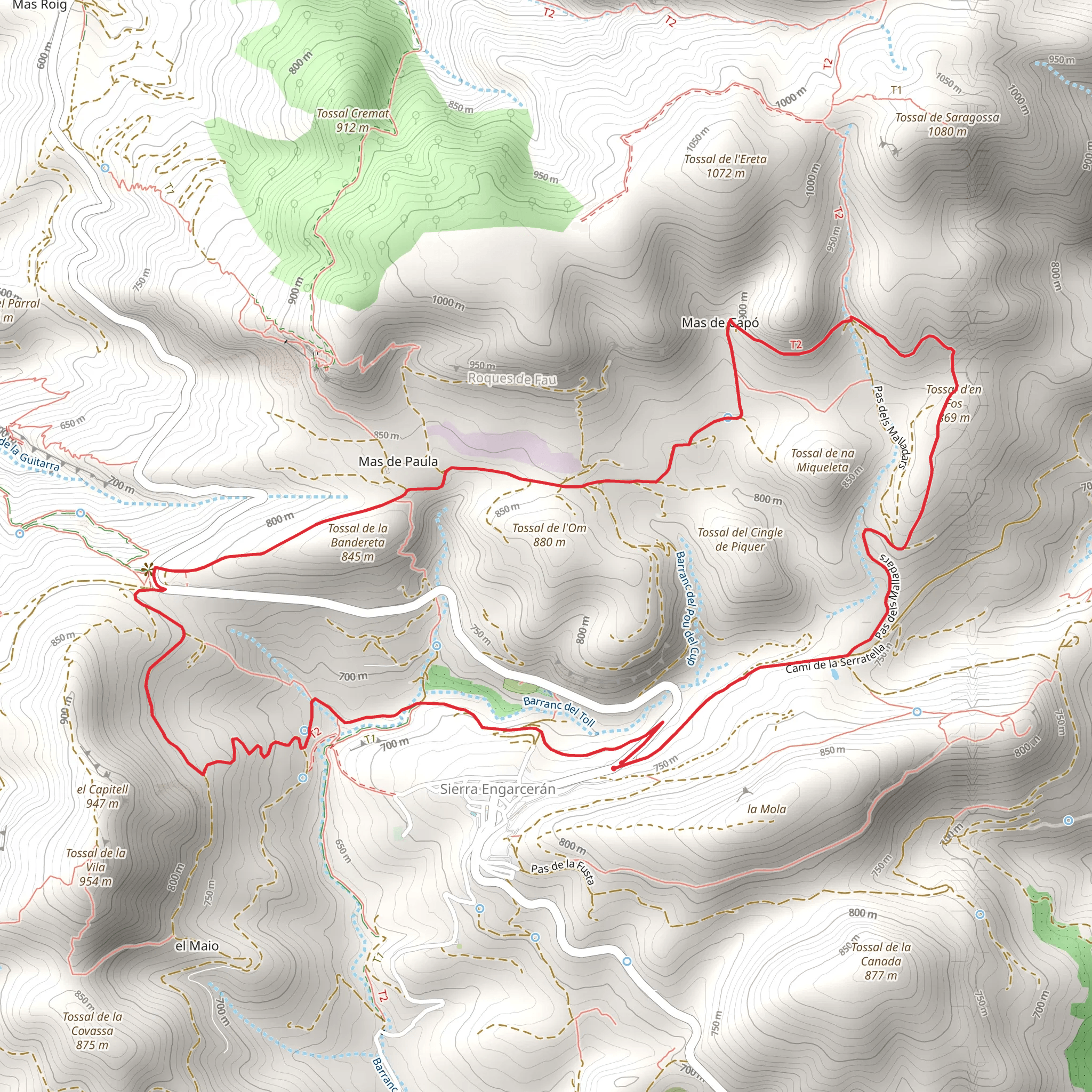 Tossal de l'Om circular PR CV 350 mobile static map