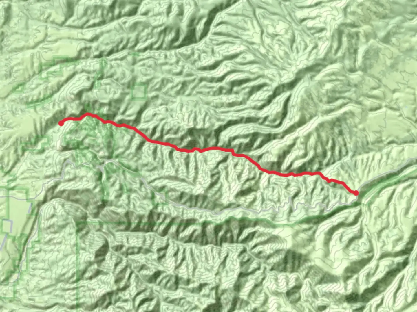 An image depicting the trail Cooney Canyon - Mineral Creek Trail and its surrounding area.