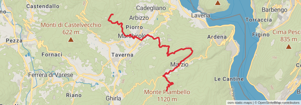 Sentiero Italia - Alps Section stage 103 Map