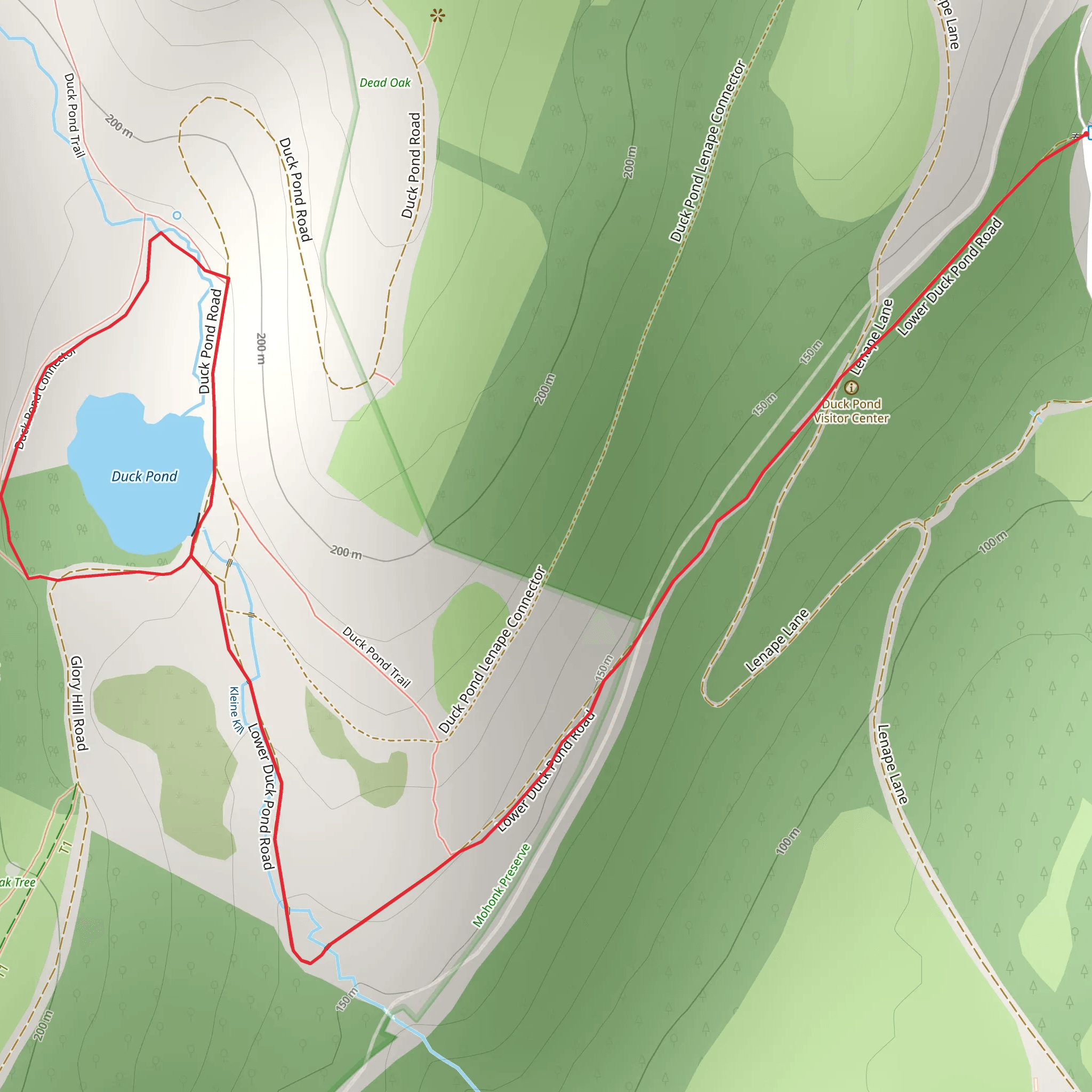 Duck Pond Loop Trail mobile static map