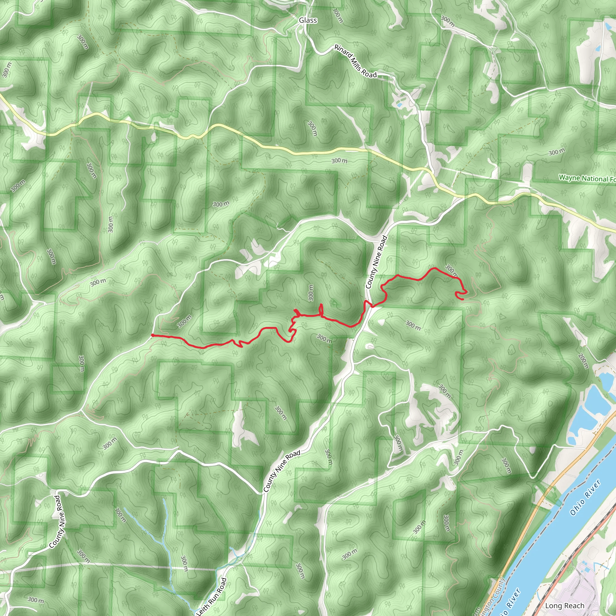 Jackson Run Trail mobile static map
