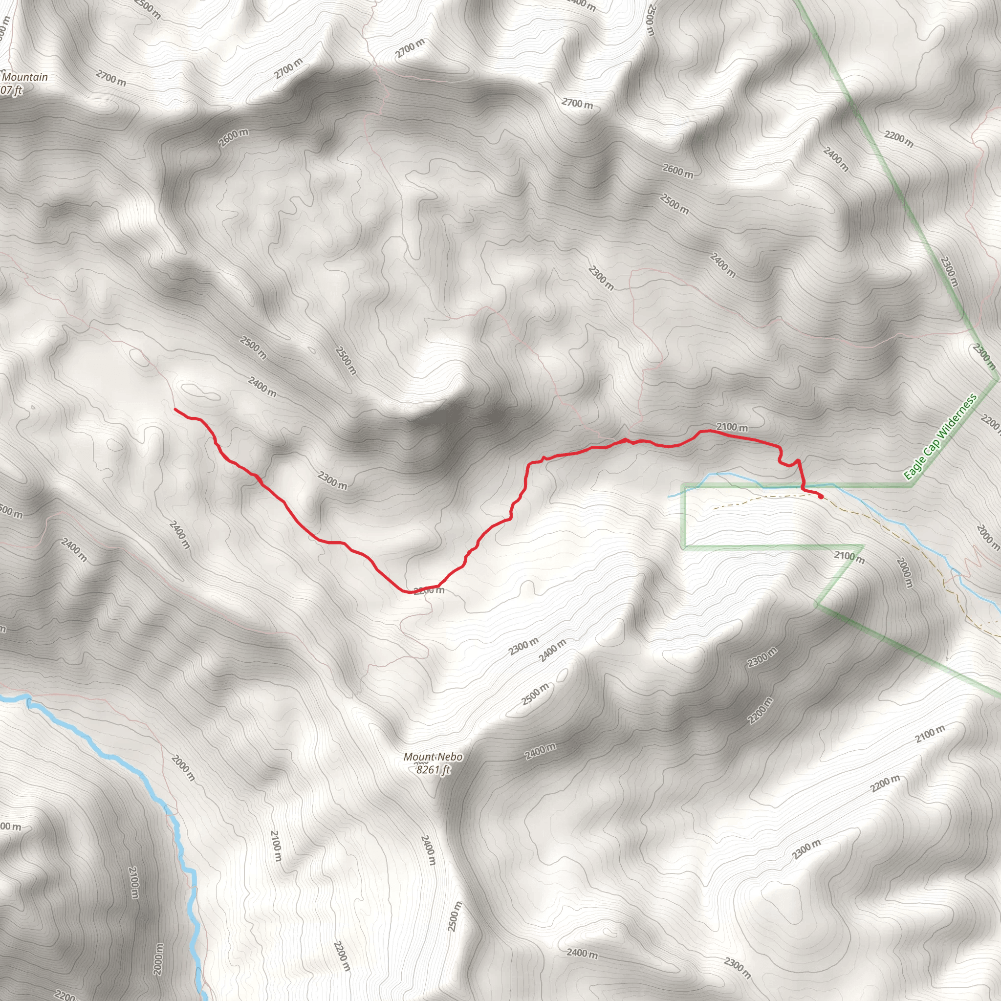 Bonny Lakes via Tenderfoot Wagon Road mobile static map
