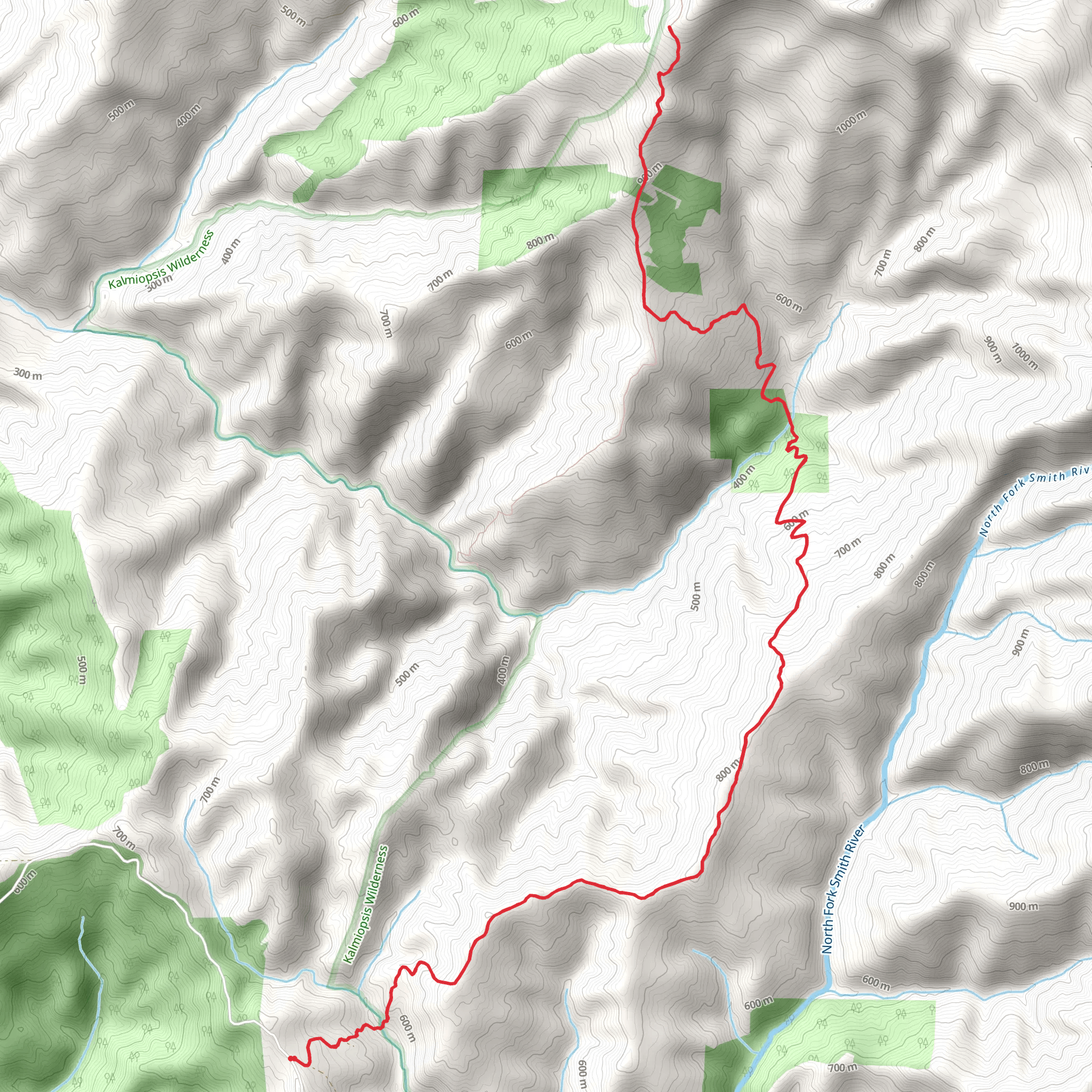 Red Mountain Trail mobile static map