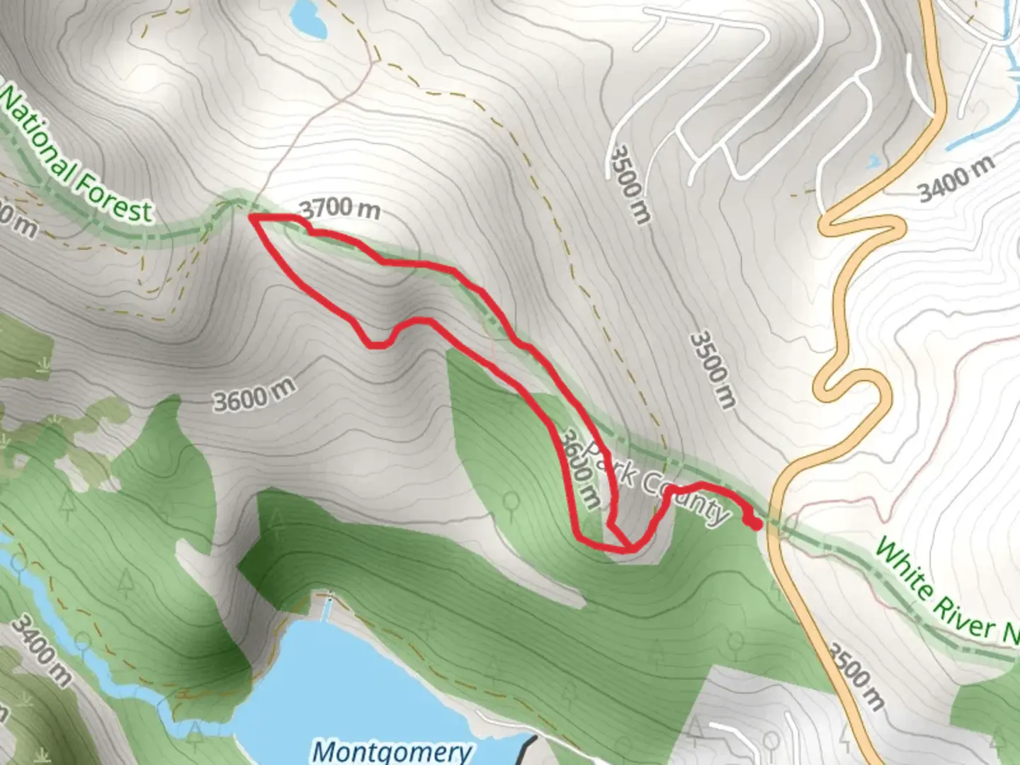 An image depicting the trail Hoosier Pass West Loop and its surrounding area.