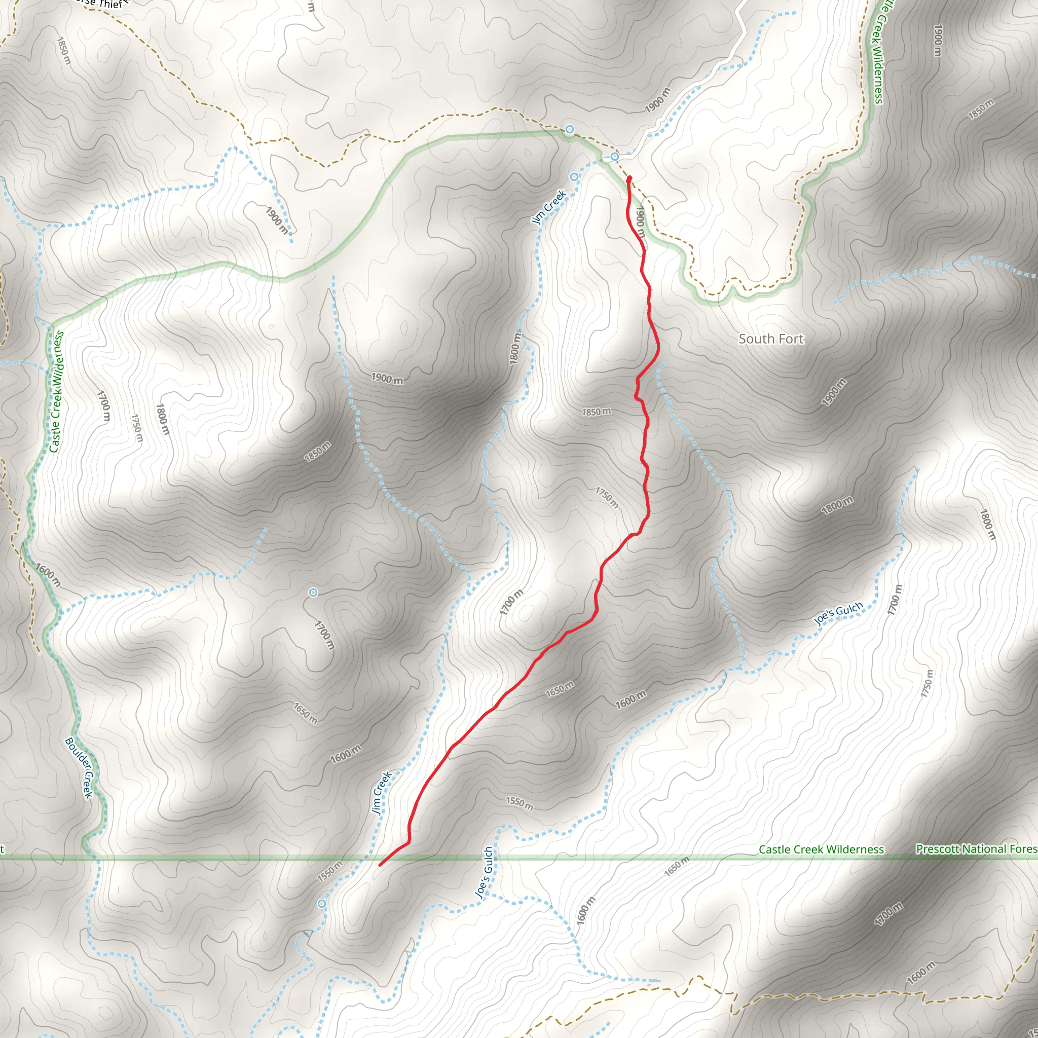 Jim Creek Trail mobile static map