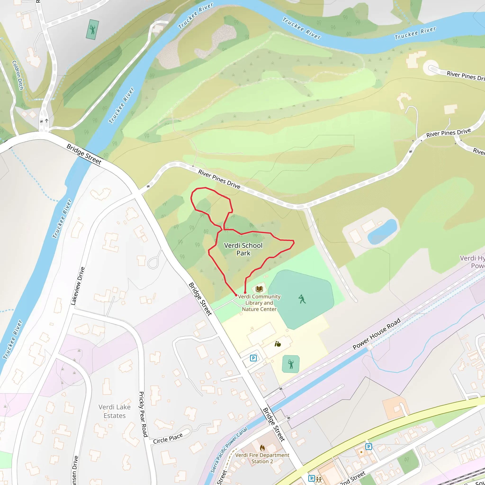 Verdi Park Loop mobile static map