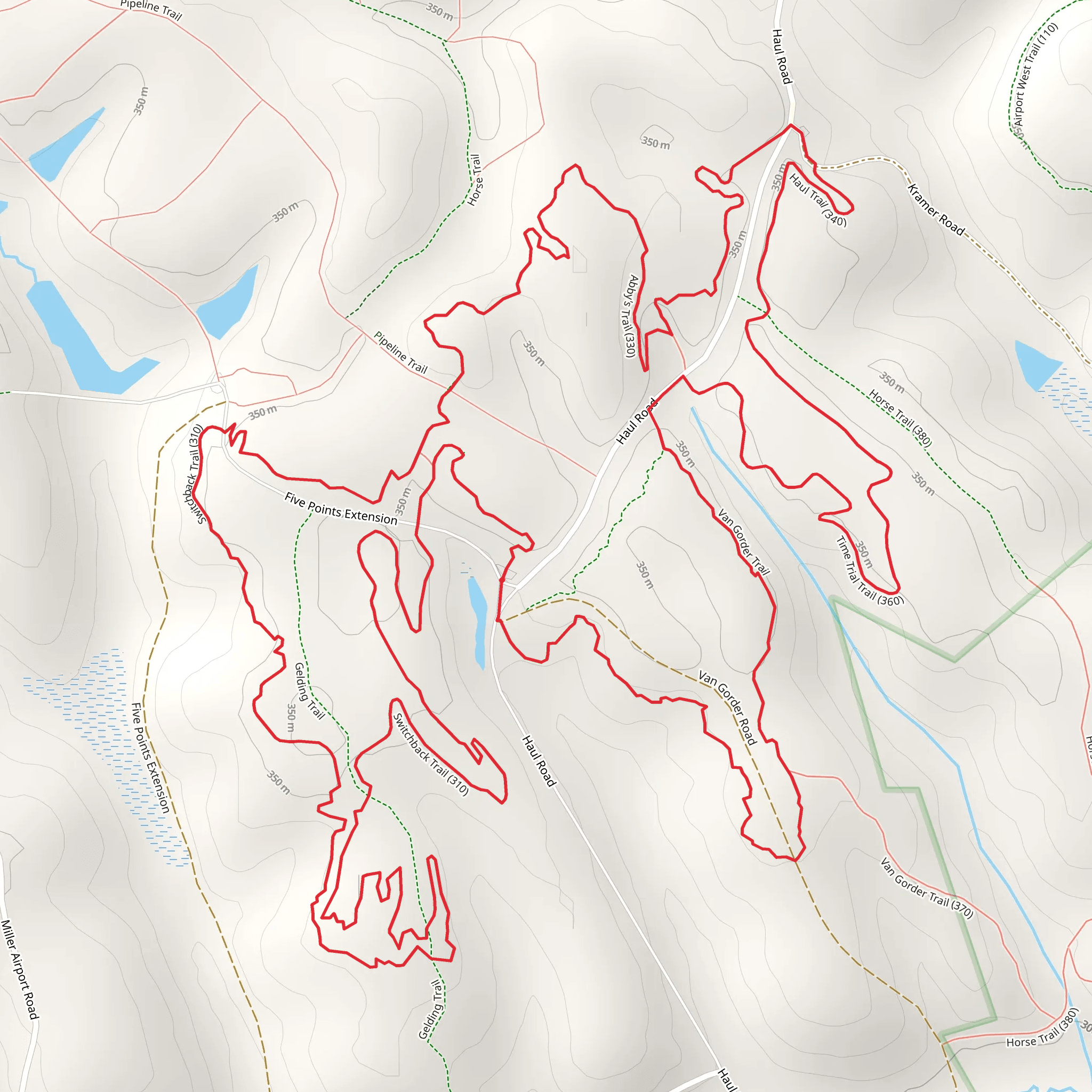 Switchback Trail and Abby's Trail Loop mobile static map