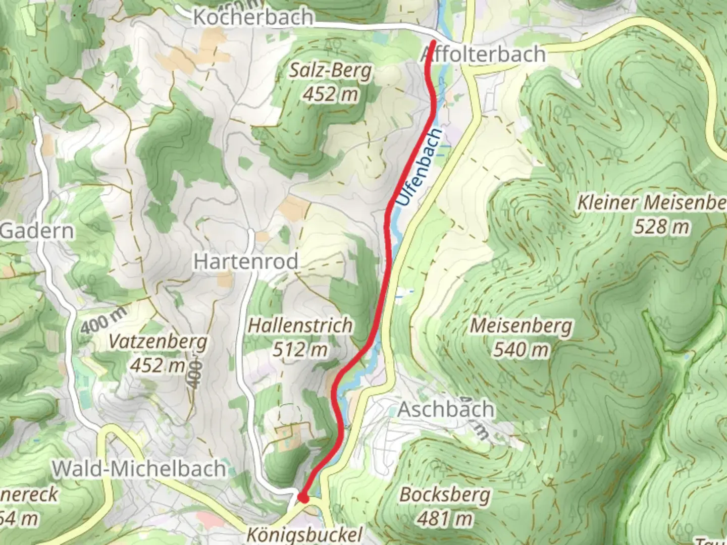 An image depicting the trail Ulfenbach and its surrounding area.