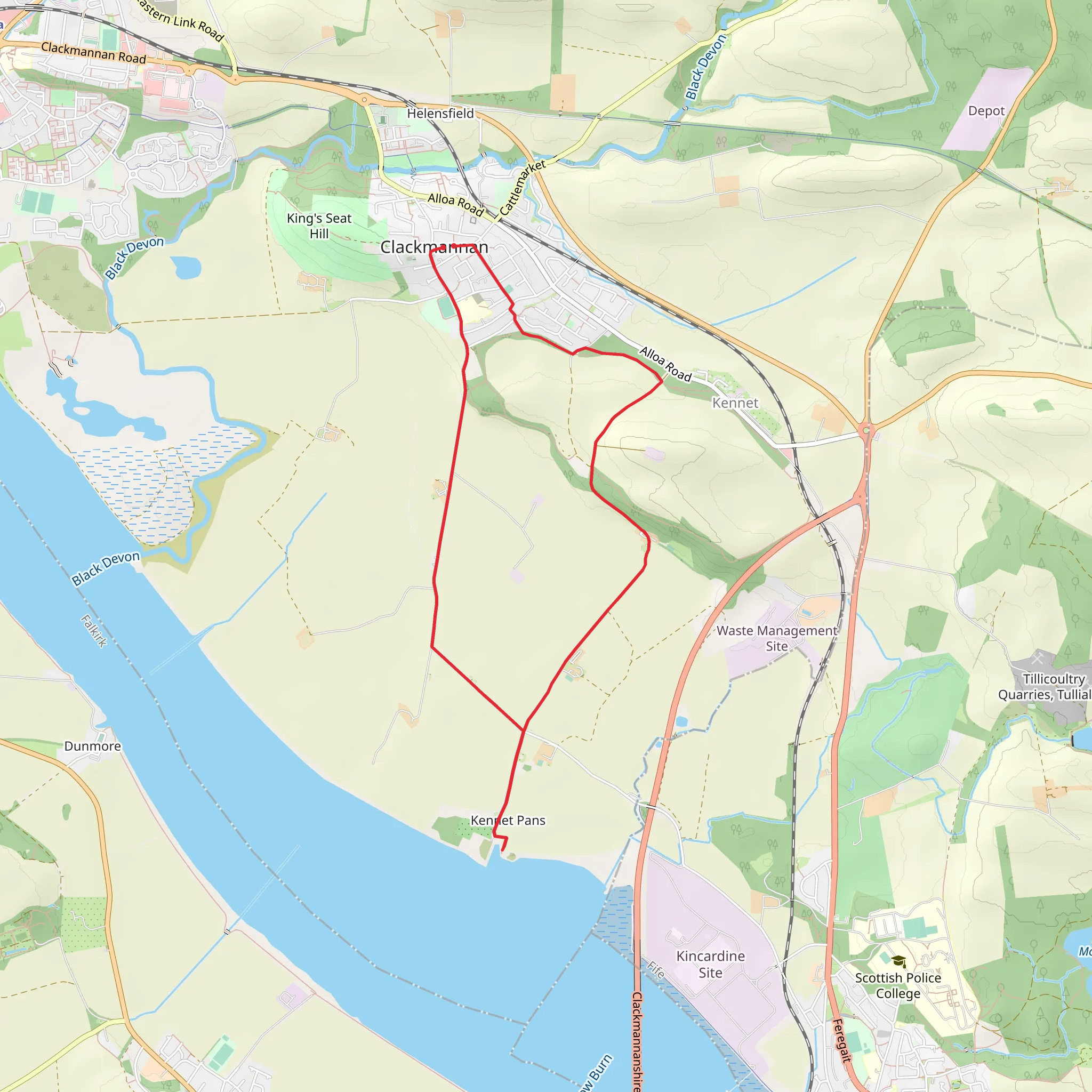 The Kennet Estate and The Tolbooth mobile static map