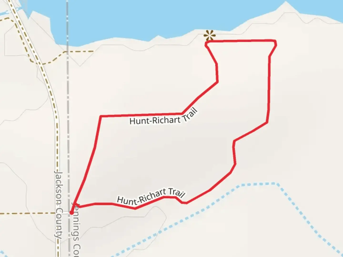 An image depicting the trail Hunt-Richart Loop Trail and its surrounding area.
