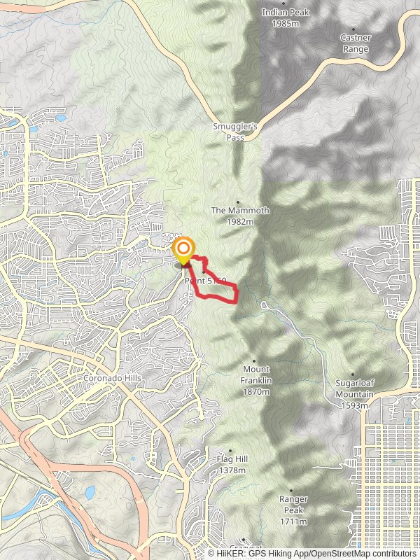 Point 5150 and McKelligon Saddle Loop