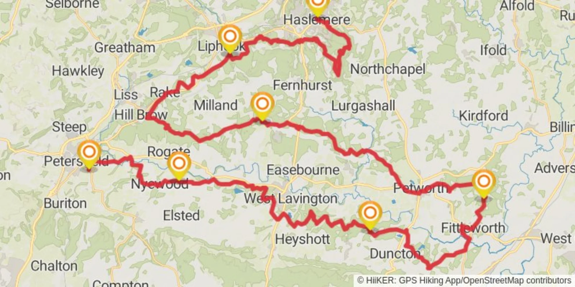 An image depicting the trail Serpent Trail and its surrounding area.