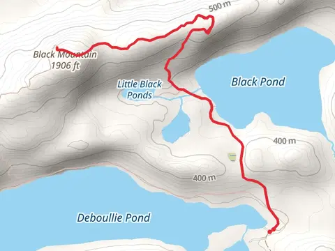 Black Mountain Trail from Deboullie Pond