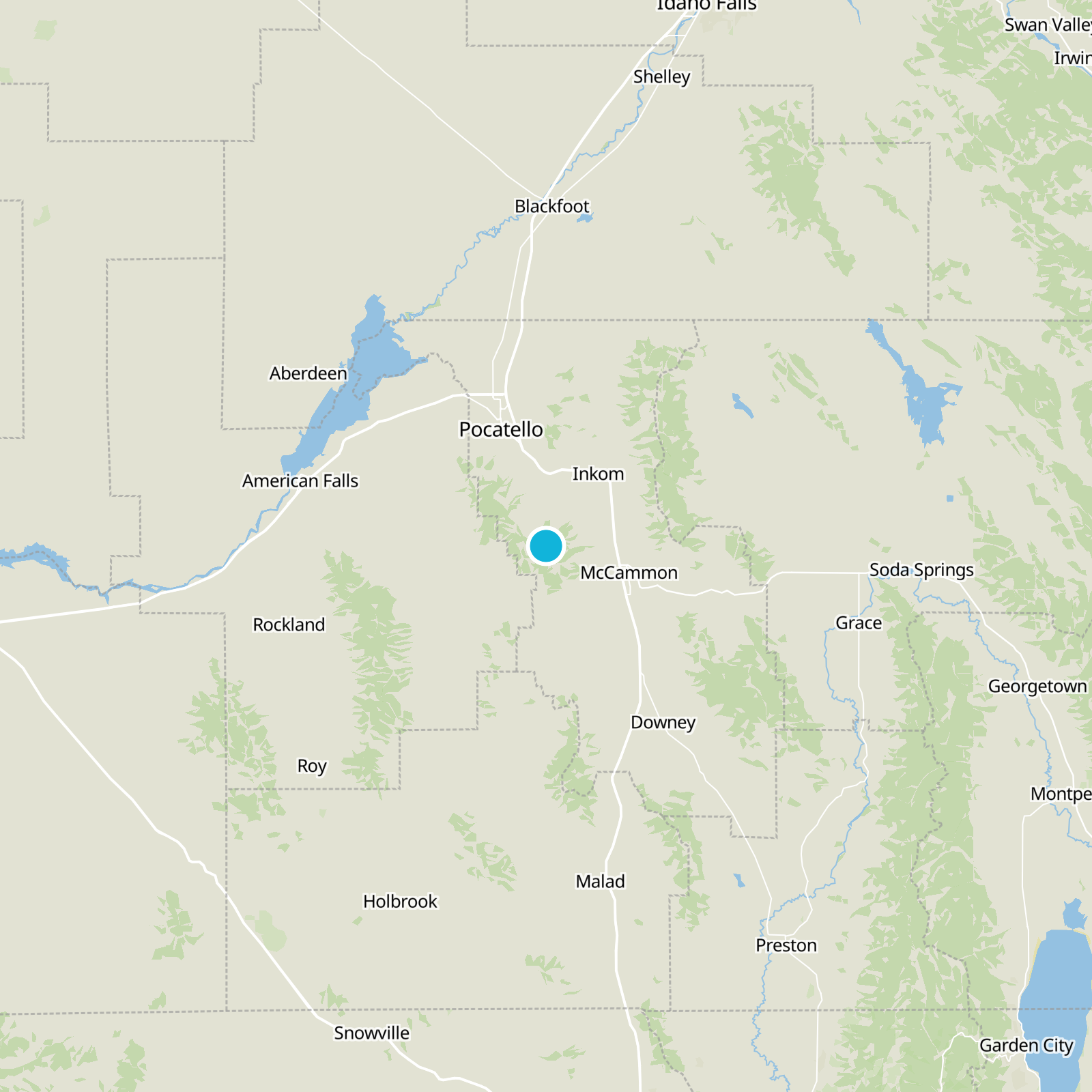 Bannock County Static Map