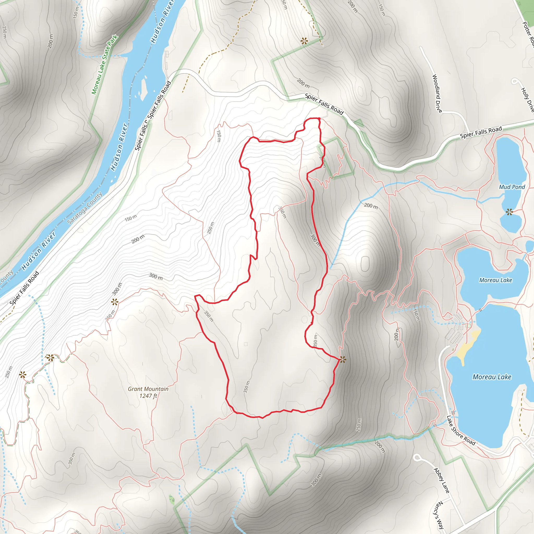 Western Ridge Trail and Baker Trail Loop mobile static map