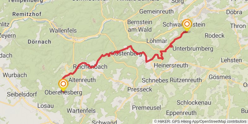 Frankenweg stage 3 Map