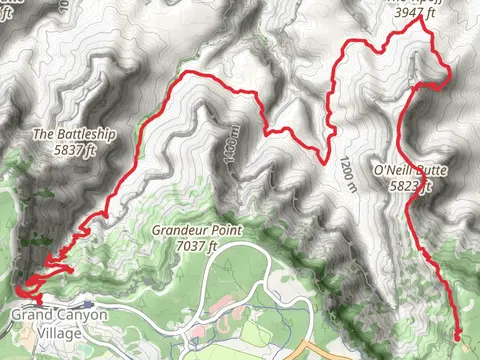 Arizona Trail to Bright Angel Trail