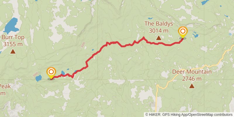 American Discovery Trail North Route stage 298 Map