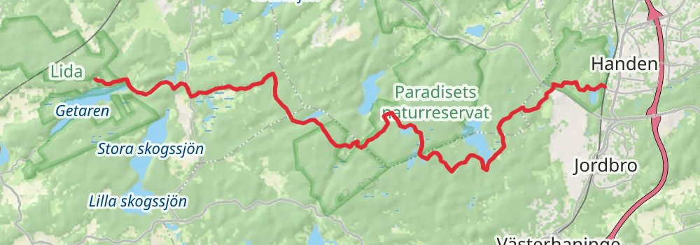 Sörmlandsleden Trail stage 4 Map