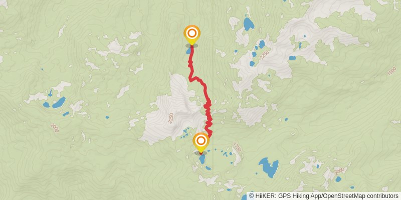 Marble Mountain Wilderness Loop alt 1 Map