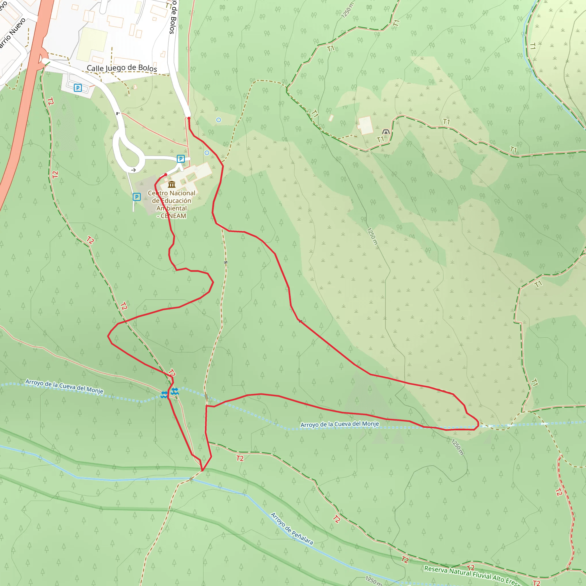 Valsaín Forest mobile static map