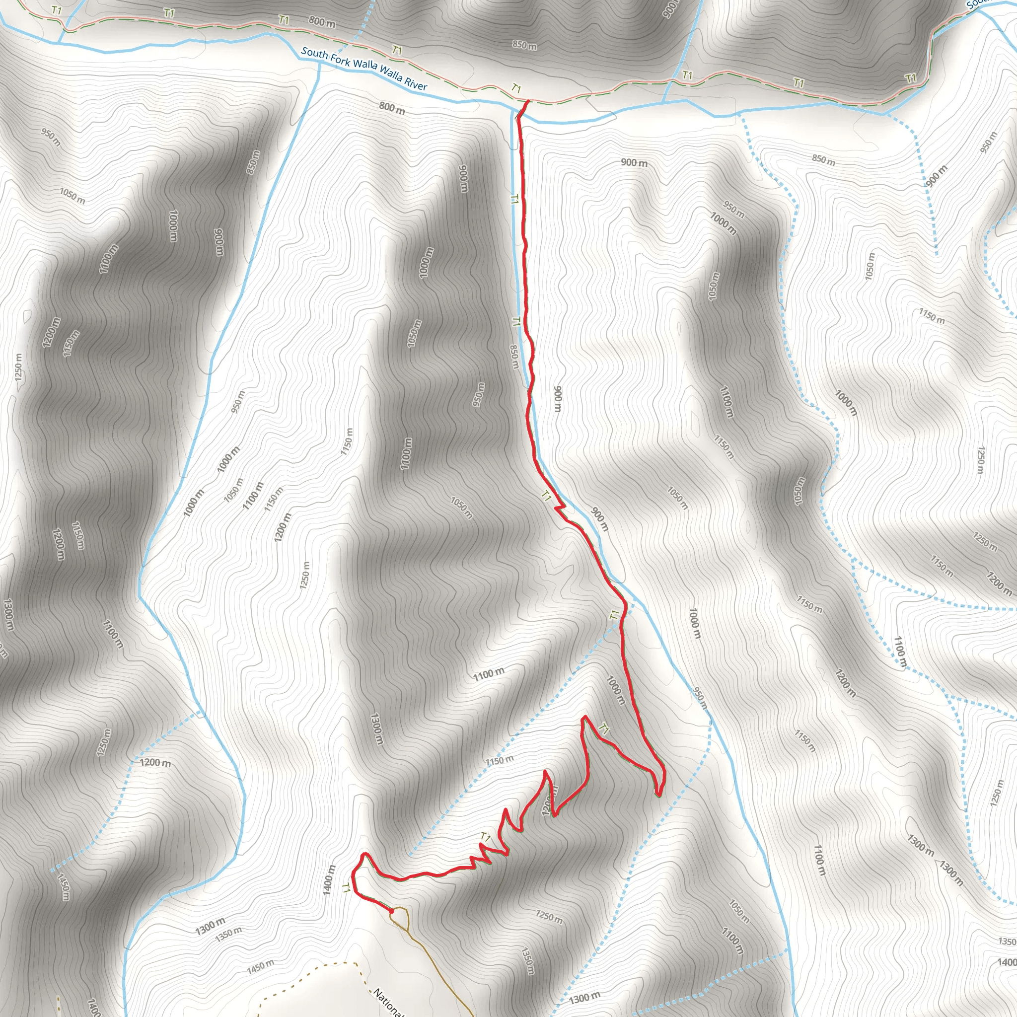 Burnt Cabin Trail mobile static map