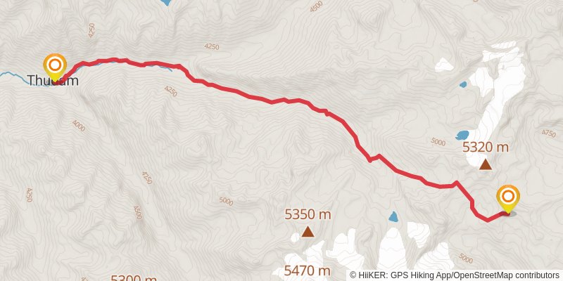 Great Himalayan Trail stage 9 Map