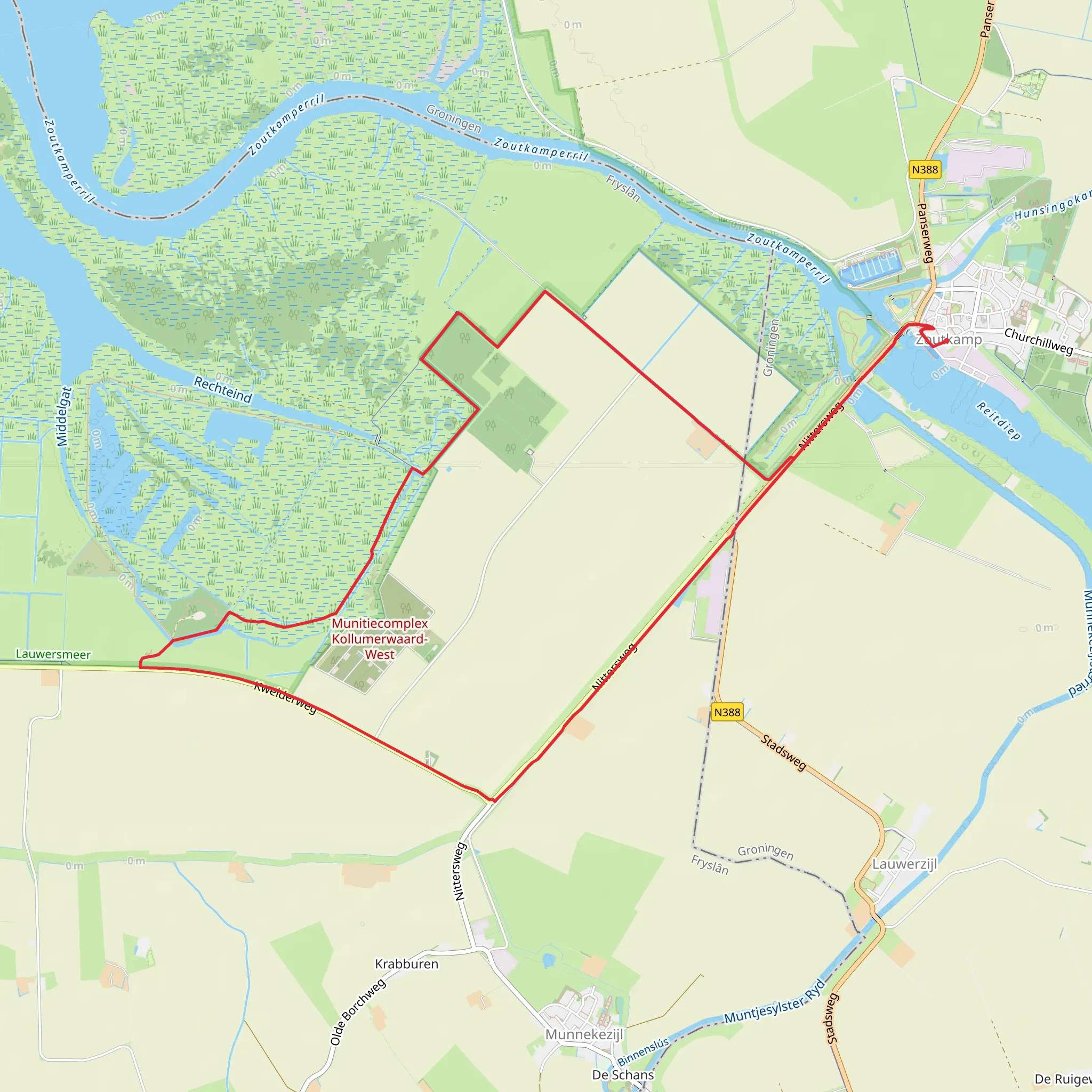 Kollumerwaard Loop mobile static map