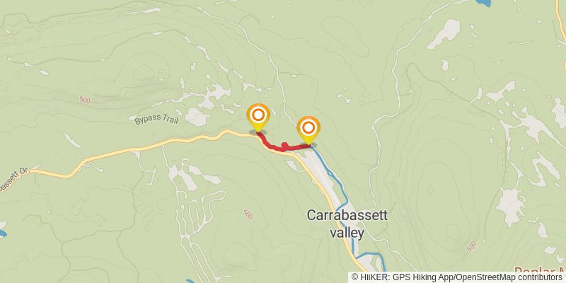 Maine Hut Trail alt 1 Map