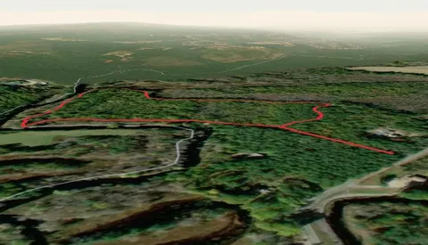 An image depicting the trail Keay Brook Preserve Trail Loop and its surrounding area.