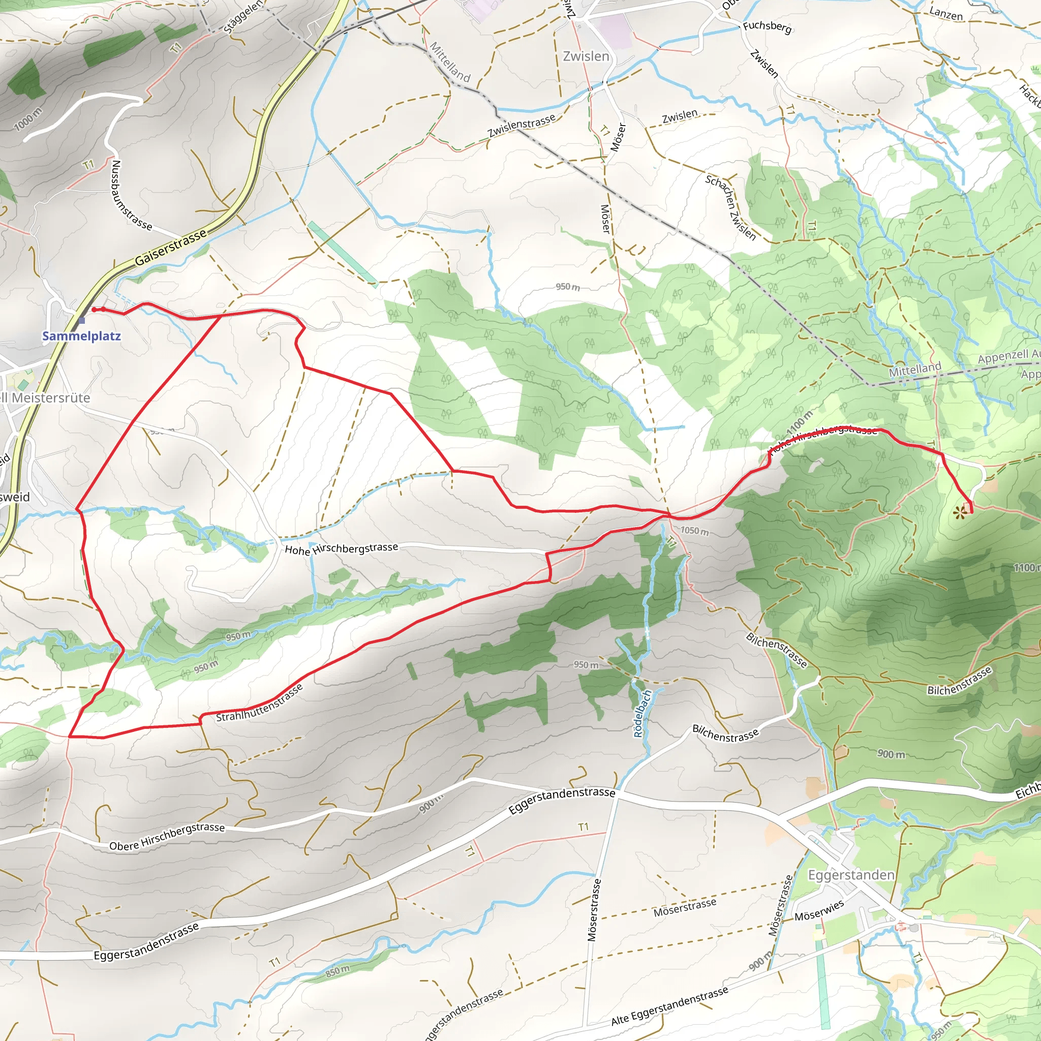 Hohen Hirschberg Loop mobile static map