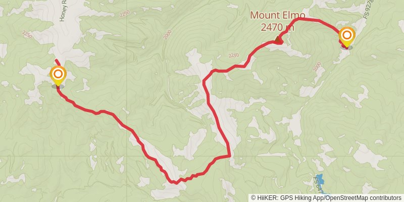 Mount Elmo Trail stage 2 Map