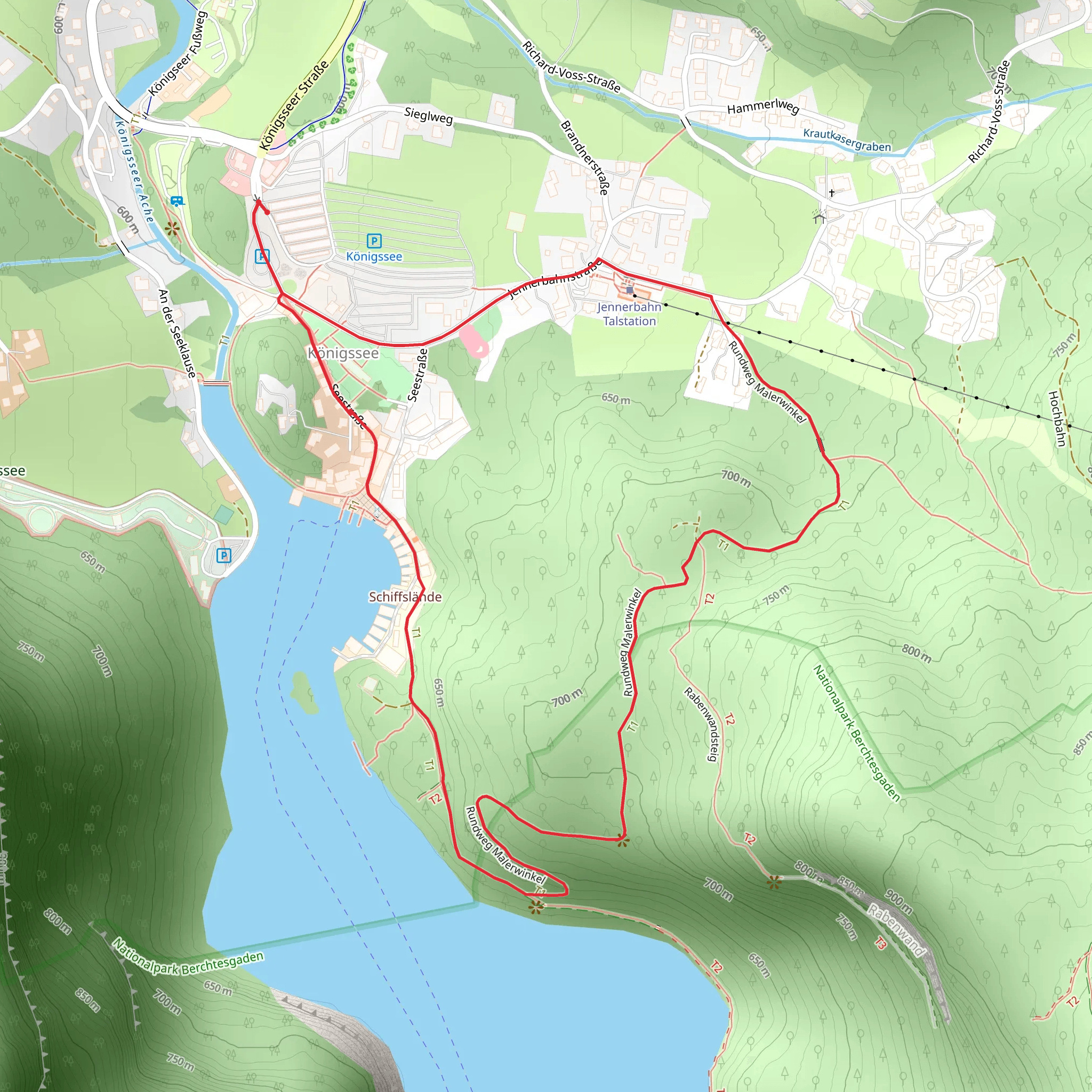 Malerwinkel Loop via Malerwinkel Rundweg mobile static map